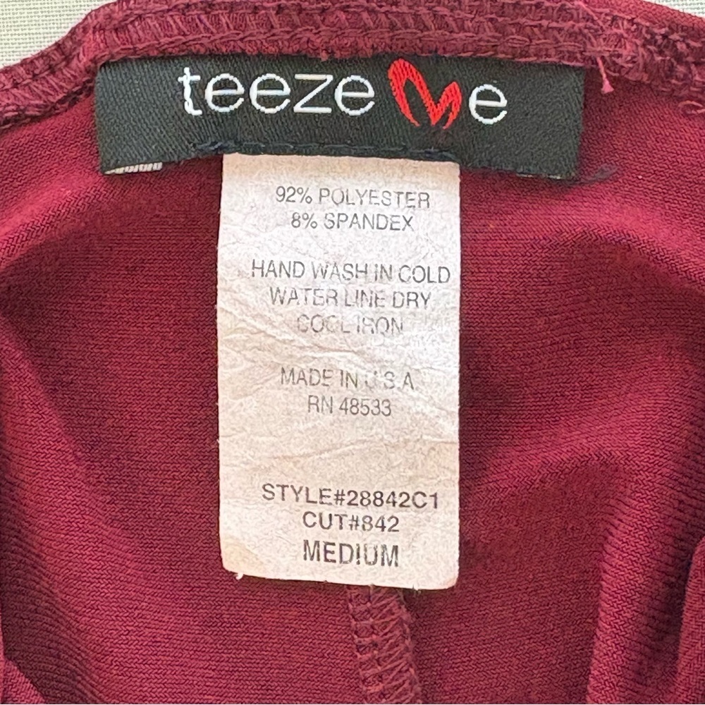 Fairygrunge Vintage Women’s Sz.M Burgundy Halter Dress High-Low ~Y2K Party Glam - Picture 8 of 11